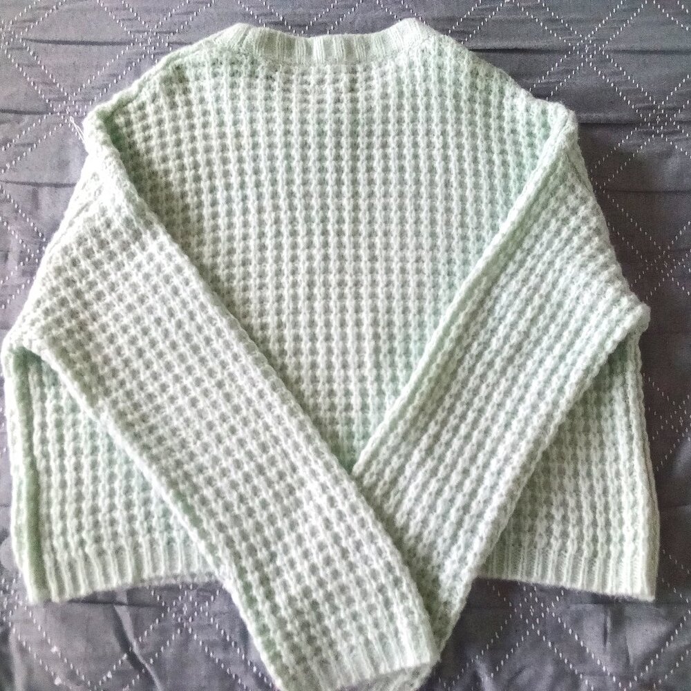 NWT..  WILD FABLE MINT GREEN KNITTED SWEATER - Picture 8 of 9